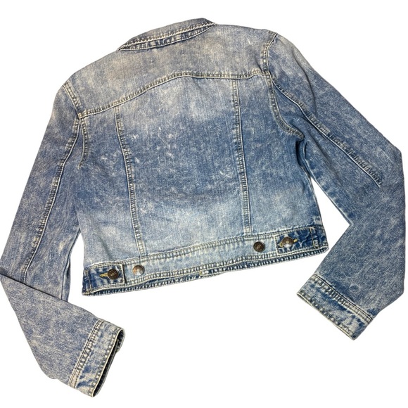 Vintage Y2K Jalate Jeans Acid Wash Denim Jean Button Jacket Size Large - Picture 7 of 13